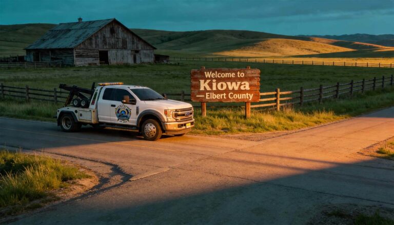 Private Property Towing in Kiowa, Co
